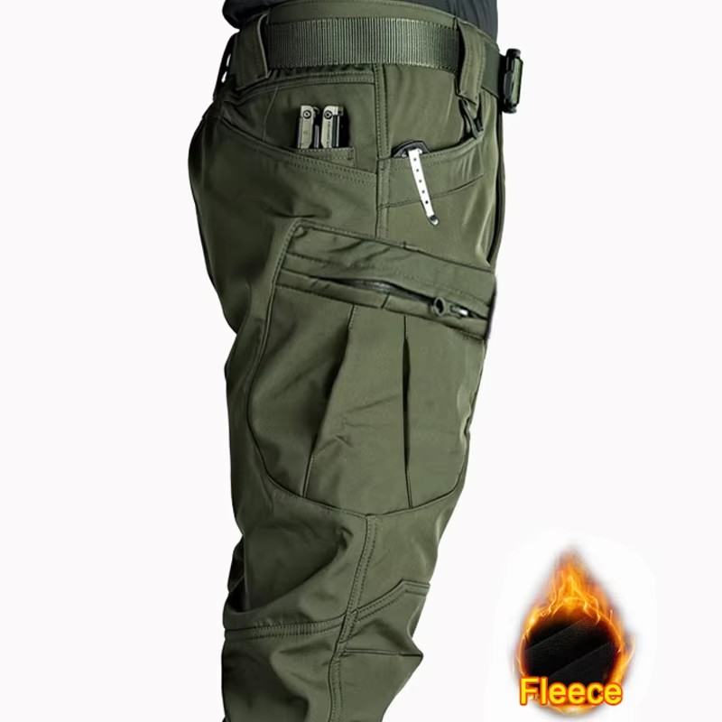 กางเกงคาร์โก้ผ้าฟลีซสำหรับผู้ช - Winter Clothing Hiking บทวิจารณ์และราคา