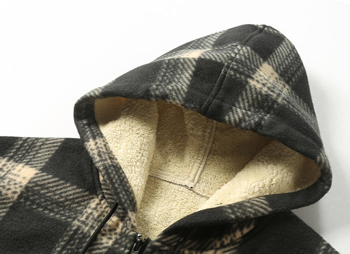 เสื้อแจ็คเก็ตเชิ้ตลายสก็อตมีฮู - Winter Clothing Pk บทวิจารณ์และราคา